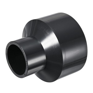 Unique Bargains Water Line Straight UReducer Pipe Fitting Reducing Coupling Connector Black - 1 of 4
