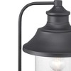 Progress Lighting Weldon 1-Light Outdoor Post Lantern in Black, Clear Seeded Glass, Shade Included - 4 of 4