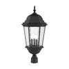 Livex Lighting Hamilton 3 - Light Post Light in  Textured Black - 4 of 4