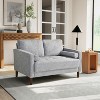 Lifestyle Solutions Giovanni Loveseat Woven Light Gray - 2 of 4