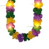 Magic Matt’s Brilliant Blinkys Tri Color Hawaiian Mardi Gras Flower Lei Flashing Necklace - 2 of 3
