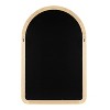 Kate & Laurel All Things Decor 24"X36" Dessa Arched Wall Mirror Natural - 4 of 4