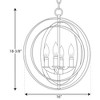 Progress Lighting Equinox 4-Light Foyer Pendant, Polished Nickel, Oval, Steel, Interlocking Rings, Canopy Included - image 2 of 4