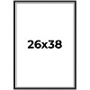 PosterPalooza | Flat Silver Picture Frame - UV Acrylic, Foam Board Backing, Hanging Hardware - 2 of 4