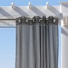 Commonwealth NO SE'EM Curtain Grommet Top Panel 8 Matt Silver Grommets - Black - 2 of 3