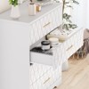 4 Drawer Dressers for Bedroom, Wood Chest of Drawers with Gold Handles for Closet, Storage Organizer Cabinet for Living Room, Hallway, Entryway - 3 of 4