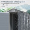 ORRD 4x6 FT Resin Outdoor Storage Shed, Weatherproof Garden Shed for Patio Furniture & Tools, Gray - 4 of 4