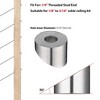 Yescom 30 packs 5/16" Beveled Washers Cable Railing Hardware Kit 30 Degree Angled 316 Stainless Steel - 3 of 4
