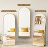 Grungis Rectangle Full Length Mirror,Full Body Mirror Floor Standing Hanging or Leaning Wall,Wall Mirror for Bedroom,Living Room - 4 of 4