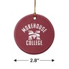 Morehouse College Maroon Tigers Logo Porcelain Holiday Christmas Tree Ornament - 3 of 4