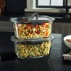 Rubbermaid 6pc Brilliance Glass Food Storage Containers, 4.7 Cup Food Containers with Lids: Oven & Microwave Safe - 4 of 4