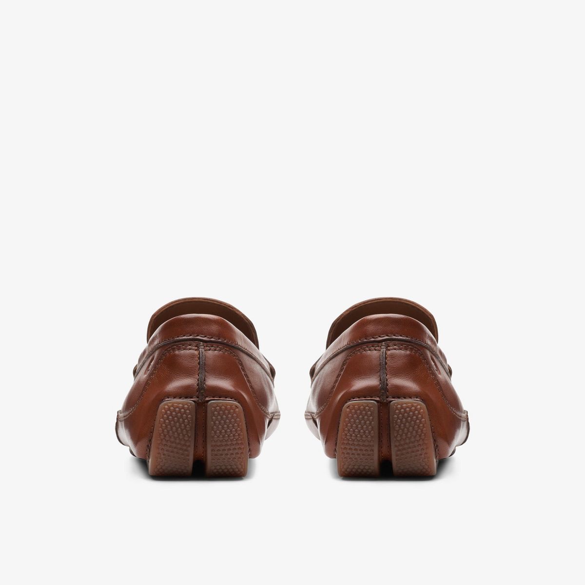 Clarks Mens Markman Way Dark Tan Leather Shoes - thumbnail 5