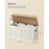 Farmhouse Storage Bench with Safety Hinges, 39.4 Inch Storage Chest for Entryway Living Room - 2 of 4