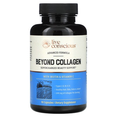 Live Conscious Beyond Collagen, With Biotin & Vitamin C, 90 Capsules