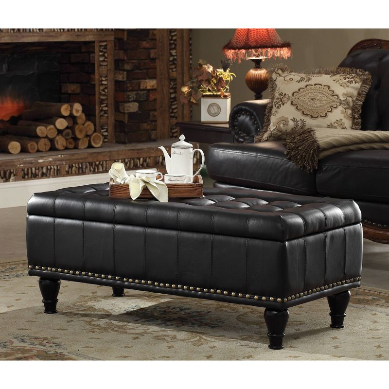 Caldwell Storage Ottoman Bonded Leather - INSPIRED by Bassett, 4 of 6