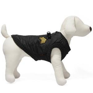 Gooby Bomber Vest for Dogs, XLarge, Black - 1 of 1