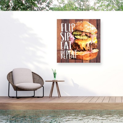 "Chillin and Grillin I" Outdoor Canvas
