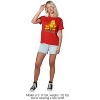 Women's Garfield Happy Face Loose T-Shirt Red - 3 of 4