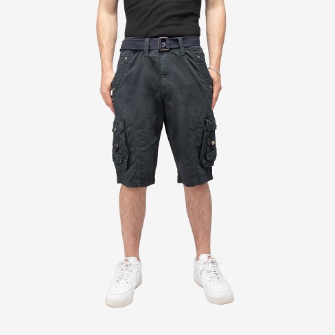 Mens knee hot sale length cargo shorts