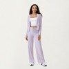 Anna-Kaci Active Women's High Waist Wide Leg Sweatpants with Drawstring Waistband - 2 of 4