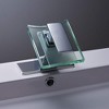 BWE Glass Spout Waterfall Single Hole Single Handle Bathroom Sink Faucet With Pop Up Drain - 3 of 4
