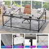 78.8in U-Shaped Corner Computer Desk for Gaming, Reversible L-Shaped Office Desk with Power Outlets, LED Lights, Monitor Stand & Storage Shelves - 3 of 4