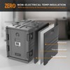 ROVSUN Insulated Food Pan Carrier, Hot Box Food Warmer w/Wheels Double Buckles and Handles, Stackable Hot Boxes for Catering Restaurant - 4 of 4