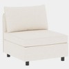 NicBex Couches for Living Room Armless Seat Loveseat Couches Chaise Longue Sofa Fabric Flexible Sofa with Storage for Small Spaces, Living Room - 2 of 4