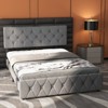 GAOMON Full Size Bed Frame with Headboard and Type-C&USB Ports,Adjustable Linen Upholstered Platform with Wooden Slats Support,No Box Spring Needed - 3 of 4