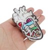 Unique Bargains Halloween Heart Design Claw Clip Colorful 1 Pc - 4 of 4