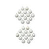 Northlight Small Pearl Finish Glass Christmas Ball Ornaments - 2" (50mm) - Polar White - 28ct - 2 of 4