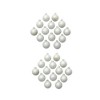 Northlight 28ct White Polar Pearl Finish Glass Christmas Ball Ornaments - 2" (50mm) - image 2 of 4