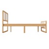 NicBex Wood Platform Bed with Headboard for Kids,Teens,Adults,White+Walnut - 4 of 4