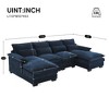 NicBex Modern 110" Sectional Sofa Modular U Shaped Sofa Couch with Waist Pillows for Living Room Apartment - 2 of 4