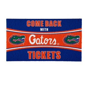 Evergreen Come Back with Tickets University of Florida 28" x 16" Woven PVC Indoor Outdoor Doormat - 1 of 4