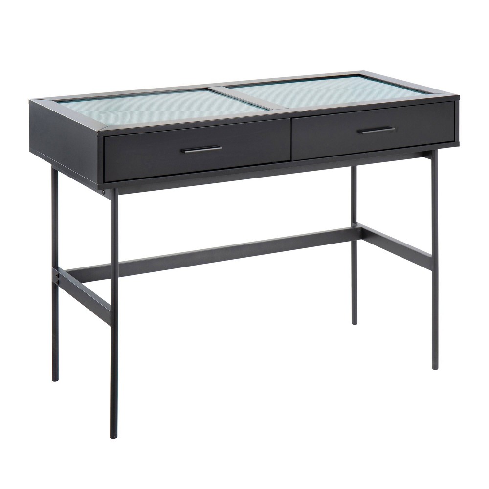 Photos - Dining Table Emery Console Table Black - LumiSource