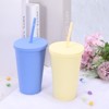 Unique Bargains Acrylic Double Wall Straw Tumbler with Lid - 4 of 4
