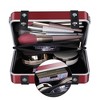 Byootique Portable Hard Shell Aluminum Handbag with Adjustable Strap Crossbody Cosmetic Case Clutch for Women - 4 of 4