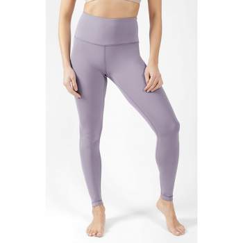 90 Degree By Reflex - Women's Polarflex Fleece Lined High Waist Side Pocket  Legging - Potent Purple - Small