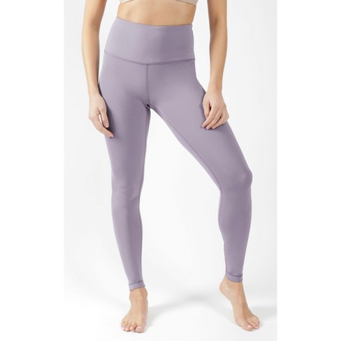 Yogalicious Womens High Waist Ultra Soft Nude Tech Leggings for Women -  Lavender Gray - Small