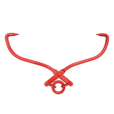 Nature Spring Skidding Tongs With Ring - 16", Red