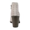 Journee Collection Womens Jessica Inside Zip Stacked Heel Booties - 3 of 4