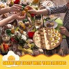 Wood Deviled Egg Platter with Lid 22 Holes Round, Charcuterie Board Food Serving Container for Countertop Easter Party - 4 of 4