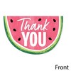 Big Dot of Happiness Sweet Watermelon - Shaped Thank You Cards - Fruit Party Thank You Note Cards with Envelopes - Set of 12 - 3 of 4