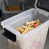 IRIS USA Dog Food Storage Container, Airtight Lid, 2-Cup Scoop, Up to 13 Pounds Pet Food Storage, Dark Gray - 4 of 4