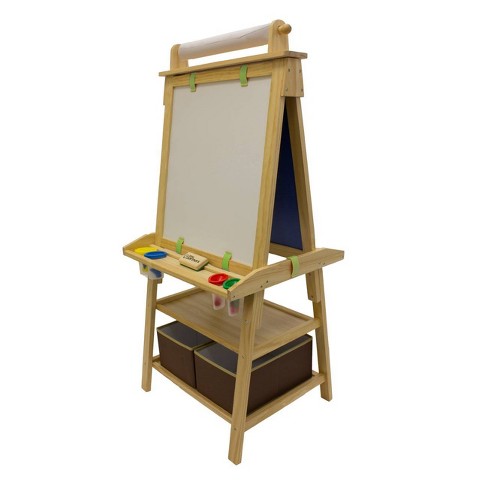 Flipside Products Magnetic Dry Erase Wall Easel With Paper Roll