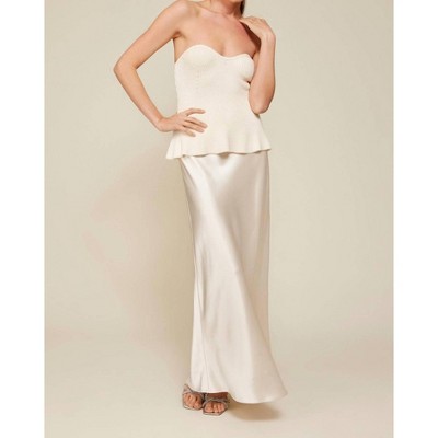 Women's Saffy Peplum Knit Top - line and dot