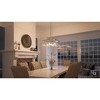 Urban Ambiance Luxury Modern Farmhouse Square Chandelier,  13-3/4"H x 22-3/4"W SQ,  Brushed Nickel Finish, UHP2445 - 2 of 4