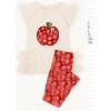 Apply Ever After Ruffle Top and Legging Set Mia Belle Girls - 3 of 4
