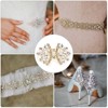 Unique Bargains Sparkling Elegant Handmade Sewing Crystal Rhinestone Applique - 4 of 4